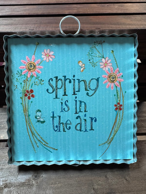 Round Top Collection- "Spring Is In The Air; Flowers" Charm Display