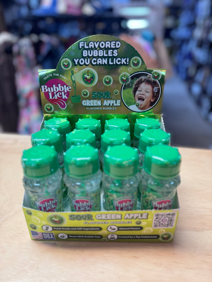 Bubble Lick - "Sour Green Apple" Flavored Bubbles