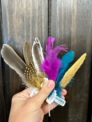 "Assorted Feathers" Hat Charms- Small