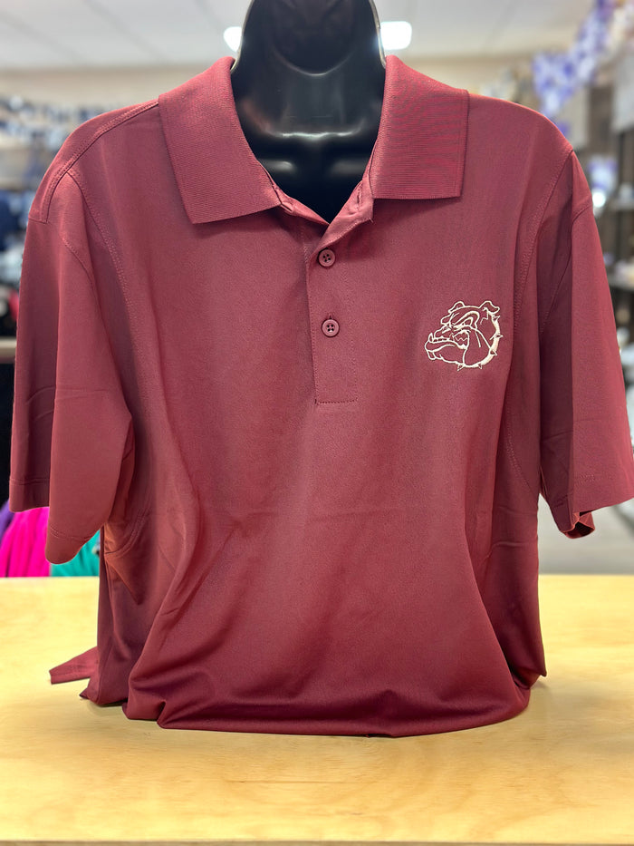 Bulldogs- "Bulldogs Head Mascot" Polo Tee