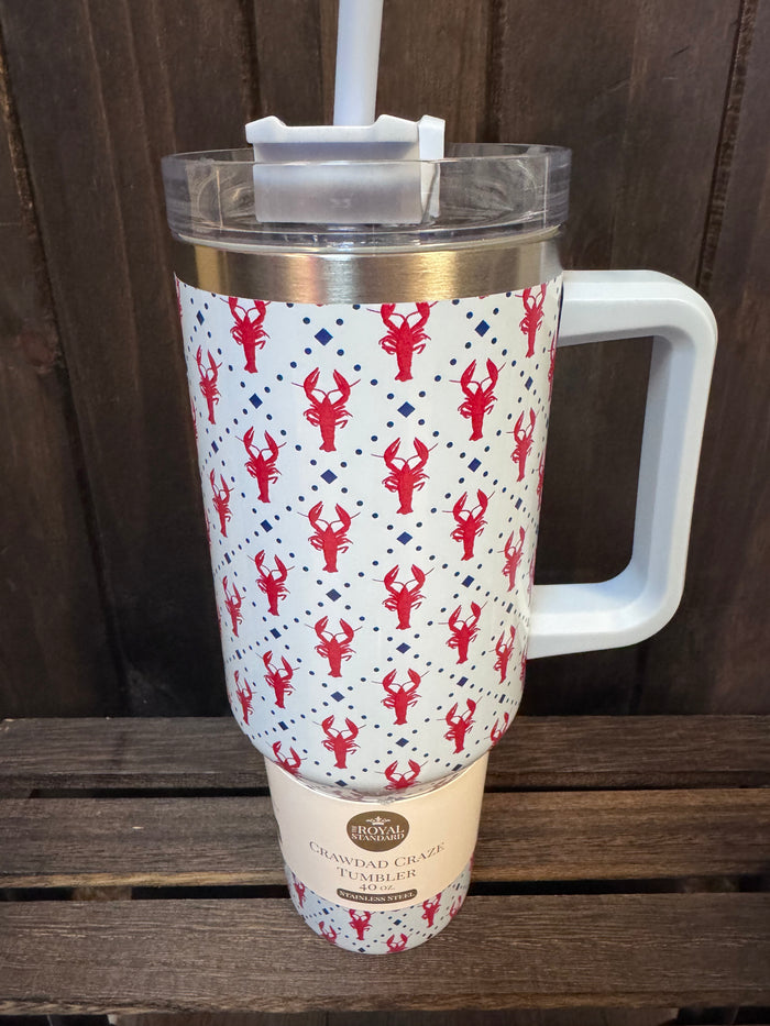 Handle Insulated Cup- Crawdad Craze (40oz)