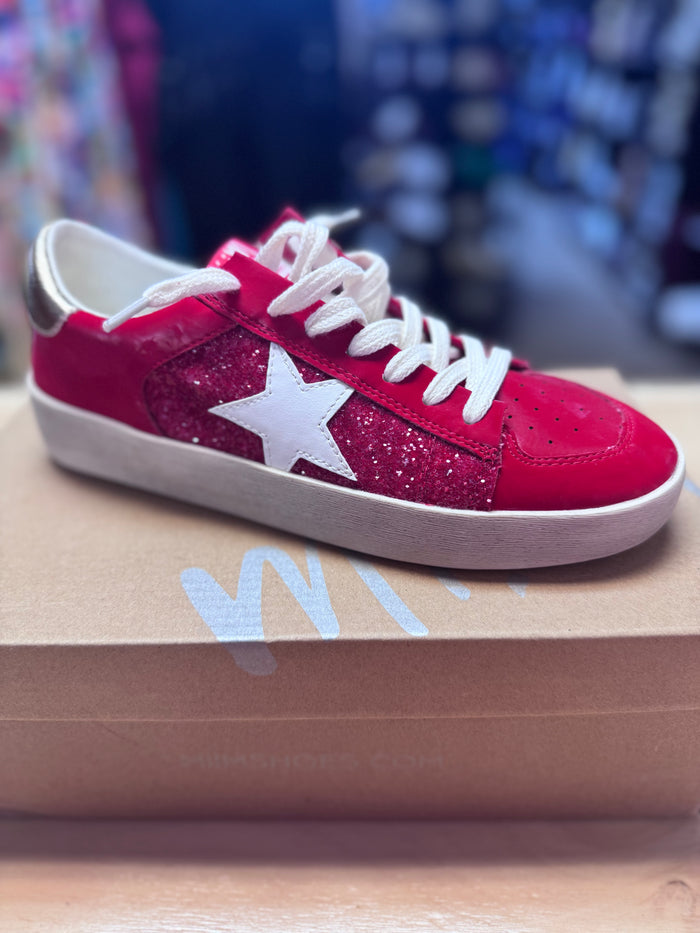 Alex Shoes- Red Glitter Stars
