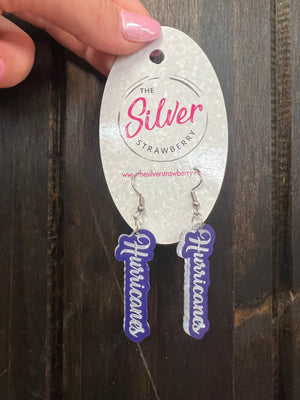 "Remy" Earrings- "Hurricanes" Word