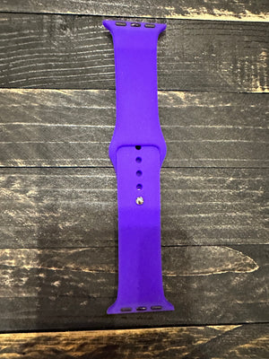 Silicone Watchband- Plain Dark Purple