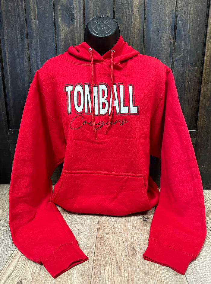 Cougars- "Tomball Cougars" Line Design Hoodie