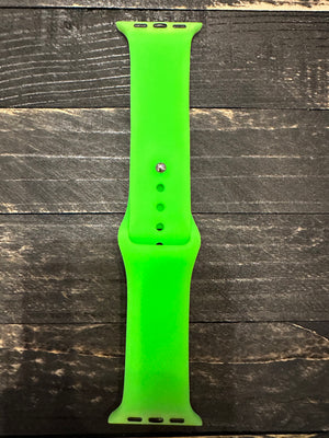 Silicone Watchband- Plain Neon Green