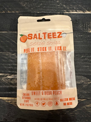 Salteez Beer Salt Strips- Sweet & Sour Peach