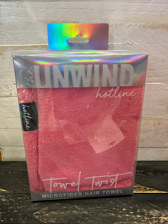 Microfiber "Towel Twist"- Hot Pink