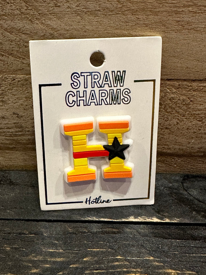 Straw Charms- "Houston Astros; H"