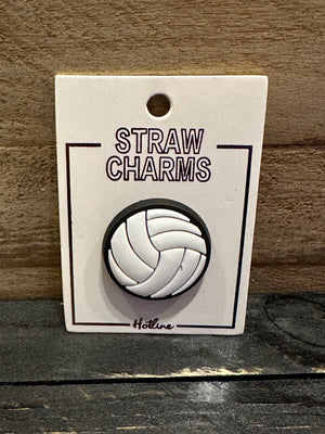 Straw Charms- "Volleyball"