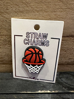 Straw Charms- "Basketball Hoop"