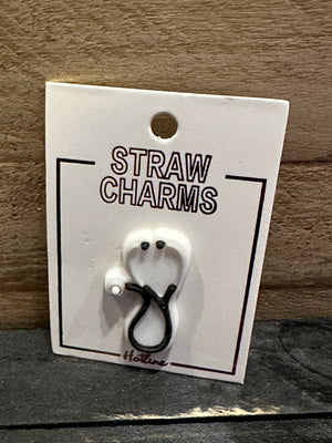 Straw Charms- "Nurse" Stethoscope