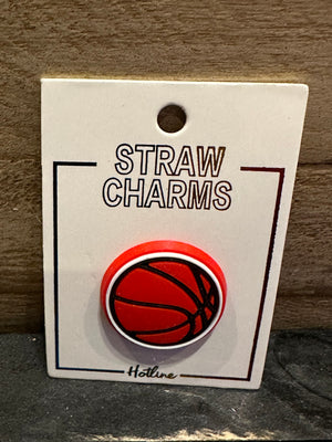 Straw Charms- "Basketball"