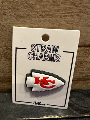 Straw Charms- "KC; Arrow"