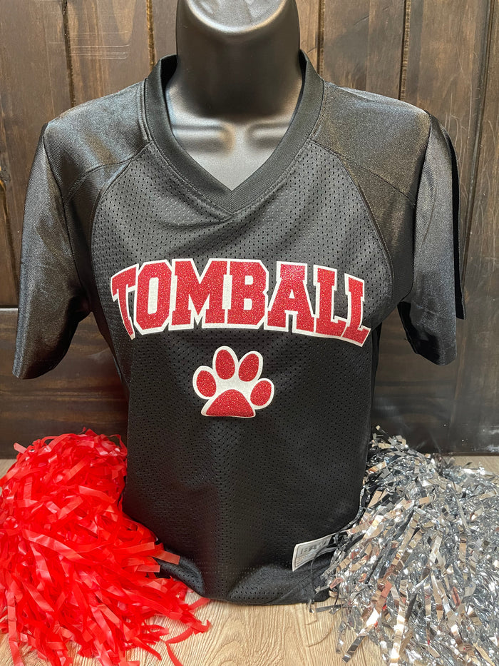 Tomball- Black Jersey "Tomball w/ Paw"
