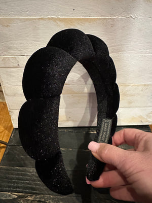 Spa Headband- "Black" Velvet