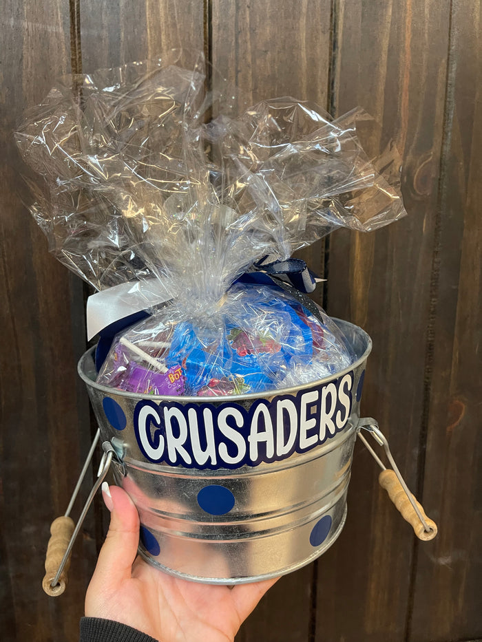 Candy XL Buckets- "Crusaders; Polka Dots"