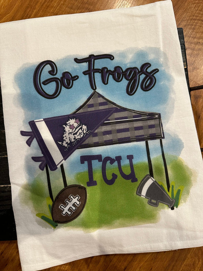 Kitchen Towels- "Go Frogs.. TCU"