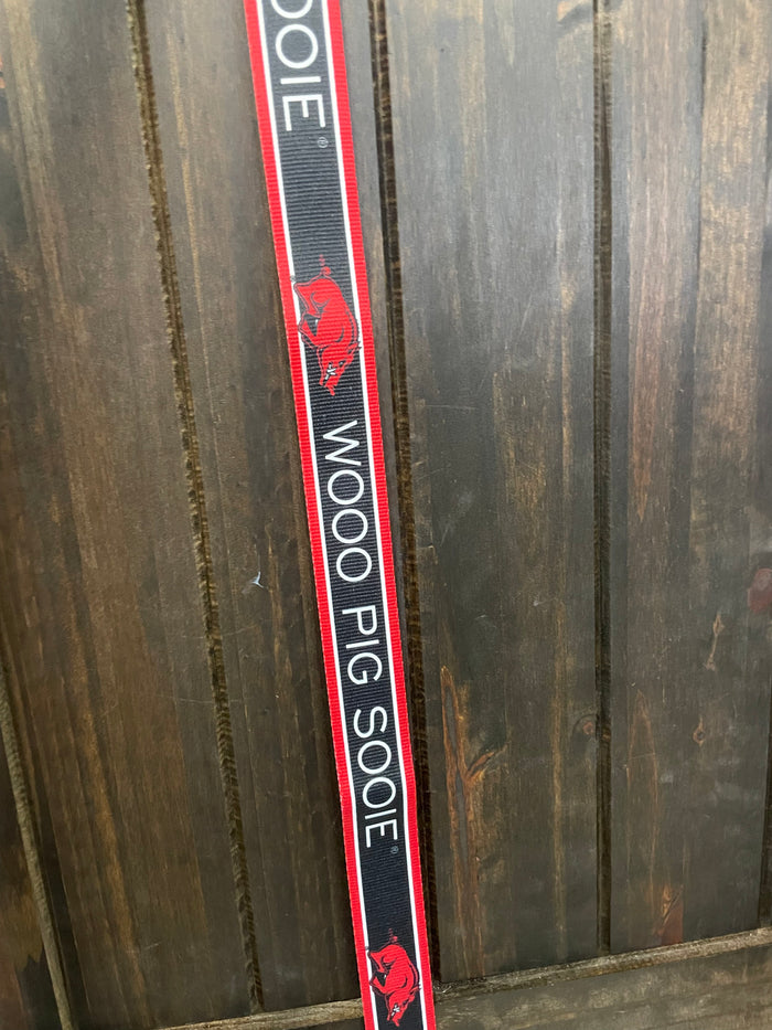 Team Spirit Purse Strap- "Wooo Pig Sooie" Arkansas