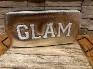 "Bailey" Chenille Bag- "Glam" Shiny Gold