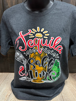 "Tequila Sun, Salt & Lime" Tee