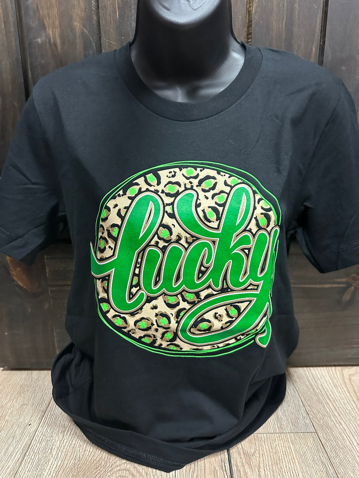 "Lucky" Cheetah Circle Tee