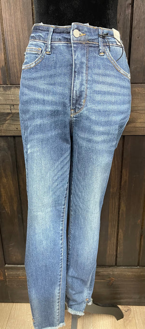 Judy Blue Skinny Fit Jeans- High Waisted, Medium Fray