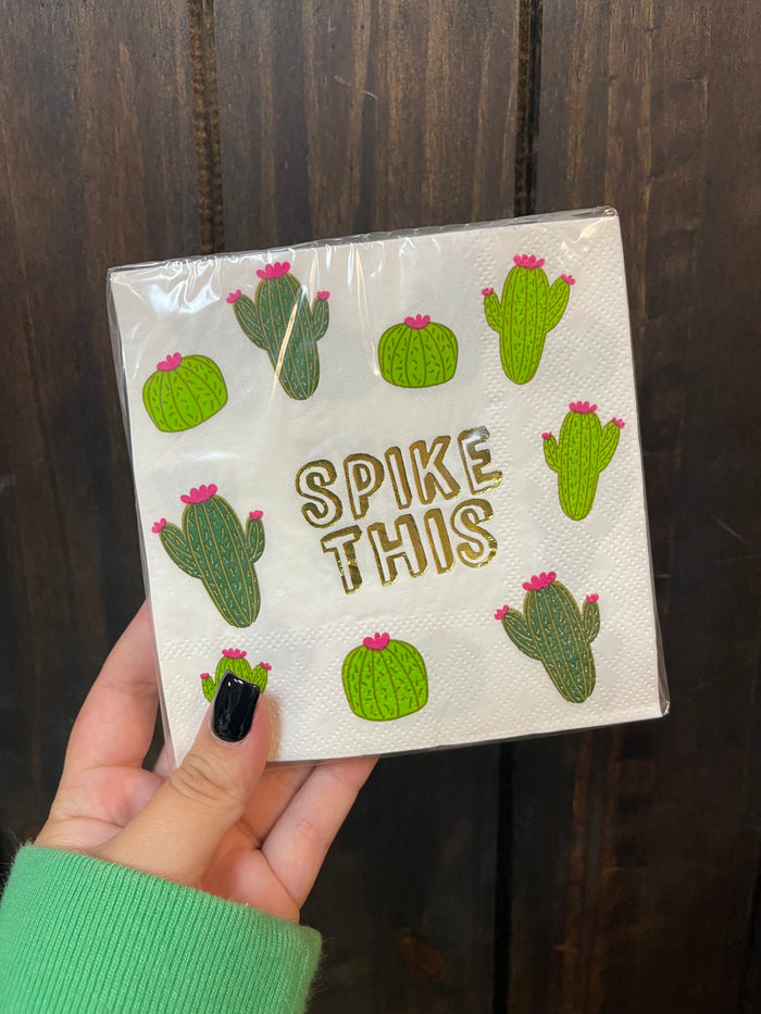 Cocktail Napkins- "Spike This"