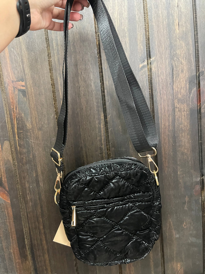 Golly Kid Purses- "Quilted Puff" Black