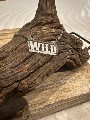Clear Acrylic Necklace- Wild