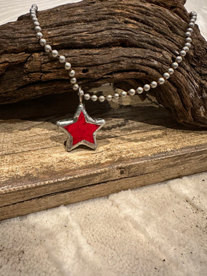 Toni Necklace- "Red Star"