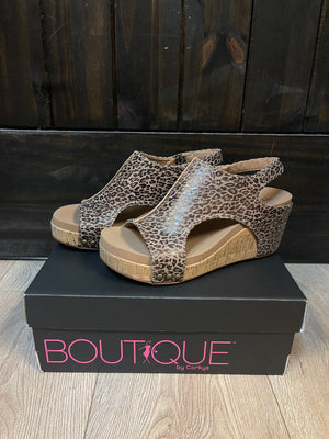 Carley Wedges- Small Leopard