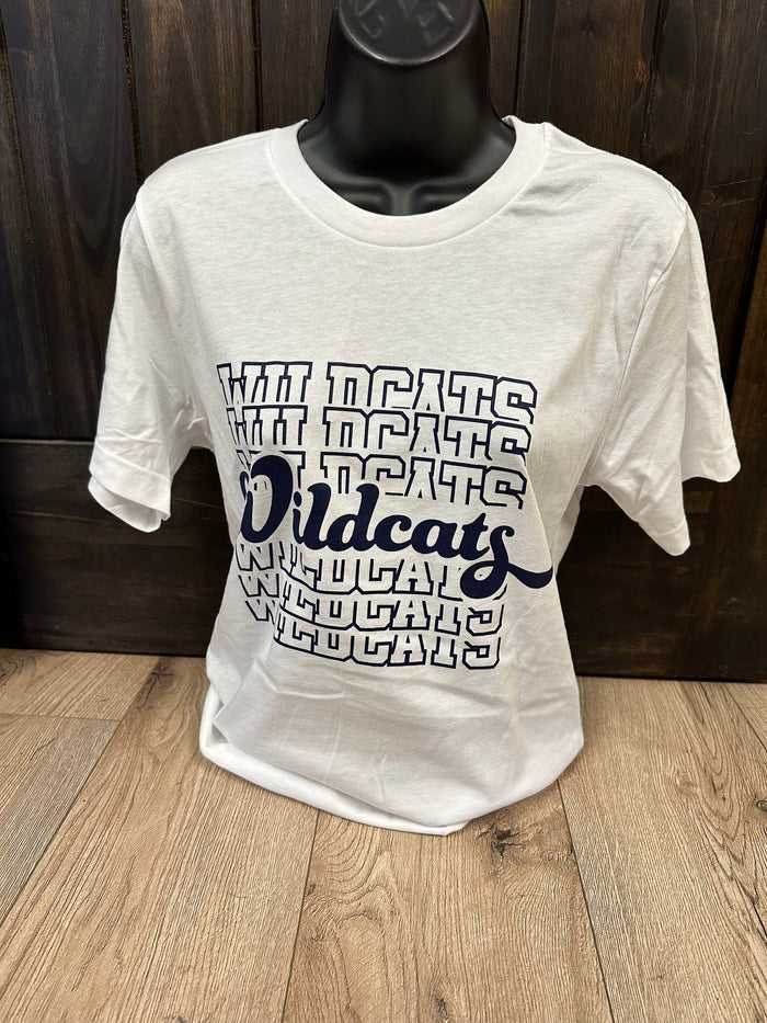 Wildcats- Block & Cursive "Wildcats" Tee