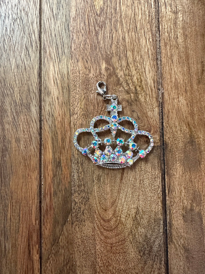 "Jessica" Hat Charms- "Rhinestone Crown"