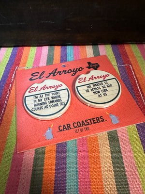 El Arroyo Car Coaster Set- "Going Out"