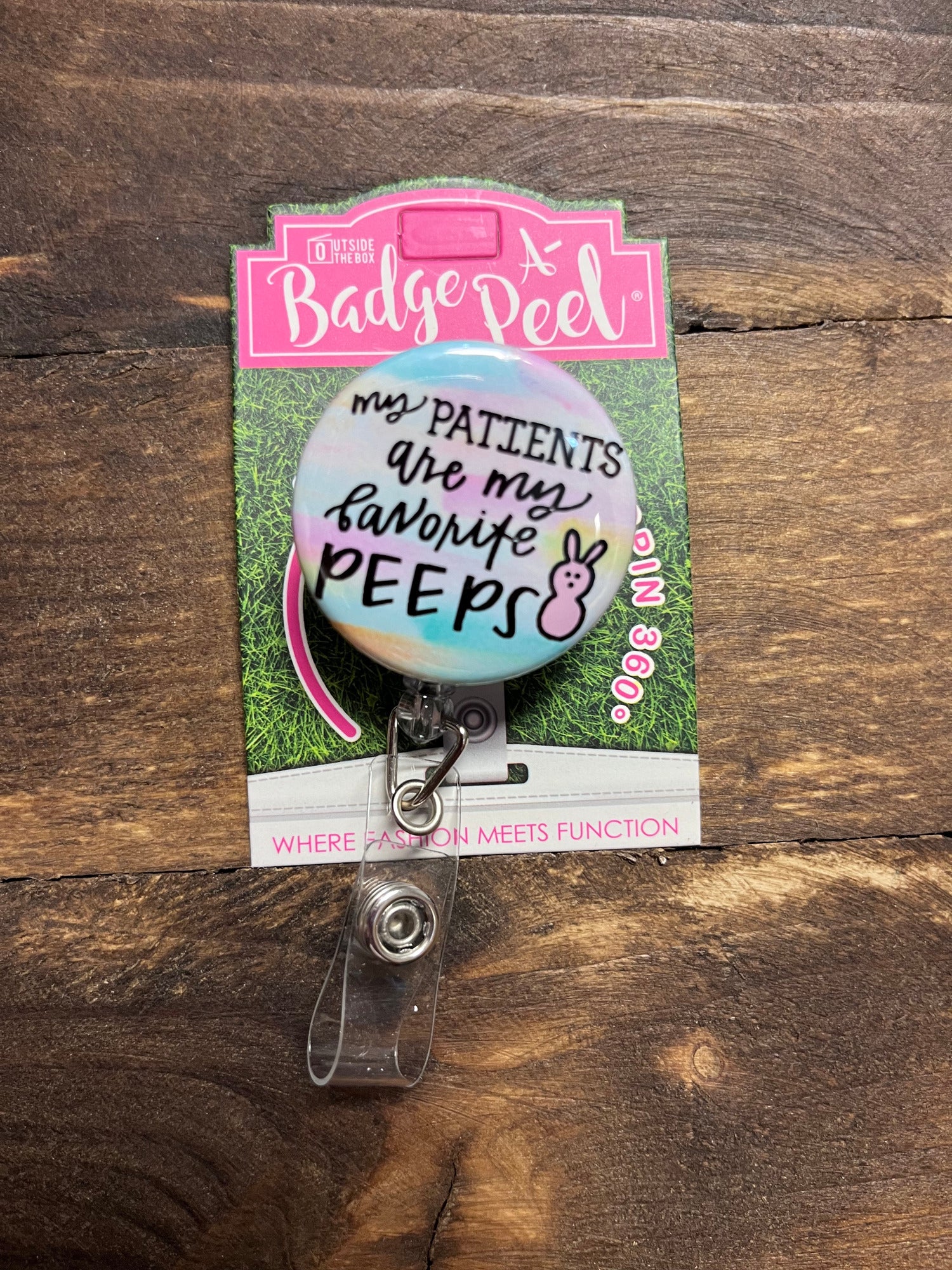 Badge Reels- My Patients.. Favorite Peeps Button – The Silver
