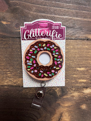 Badge Reels- "Donut; Smiley Face" Acrylic