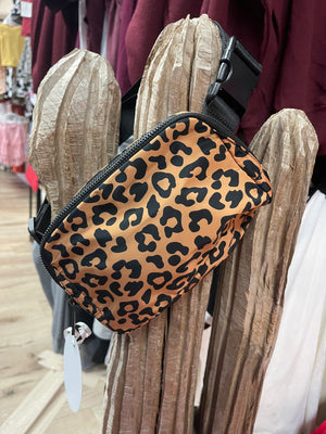 Layla Bum Bag Purses- Brown Cheetah