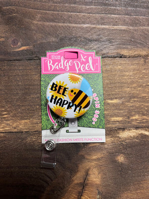 Badge Reels- "Bee Happy" Button