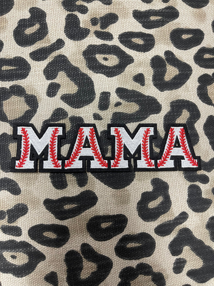 Chenille Patches- "MAMA" Baseball