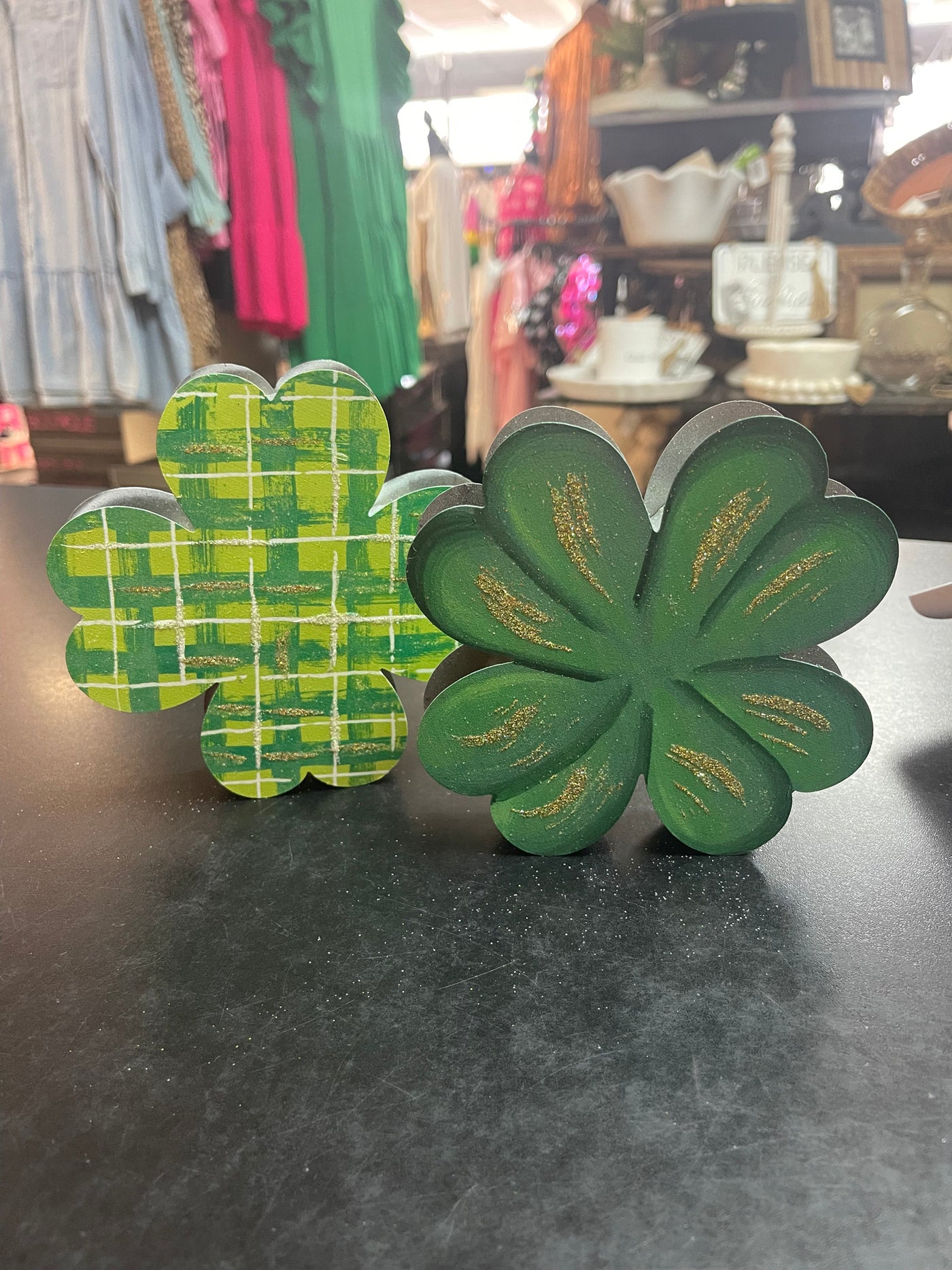 Round Top Collection- Four Leaf Clover 3D Display Charm