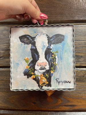 Round Top Collection- "Dairy Cow" Mini Display Charm