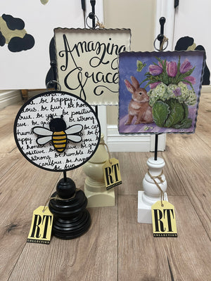 Round Top Collection- "BEE" 3D Display Charm: Example