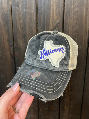 "Texas Hurricanes" Side Grey Denim Hat