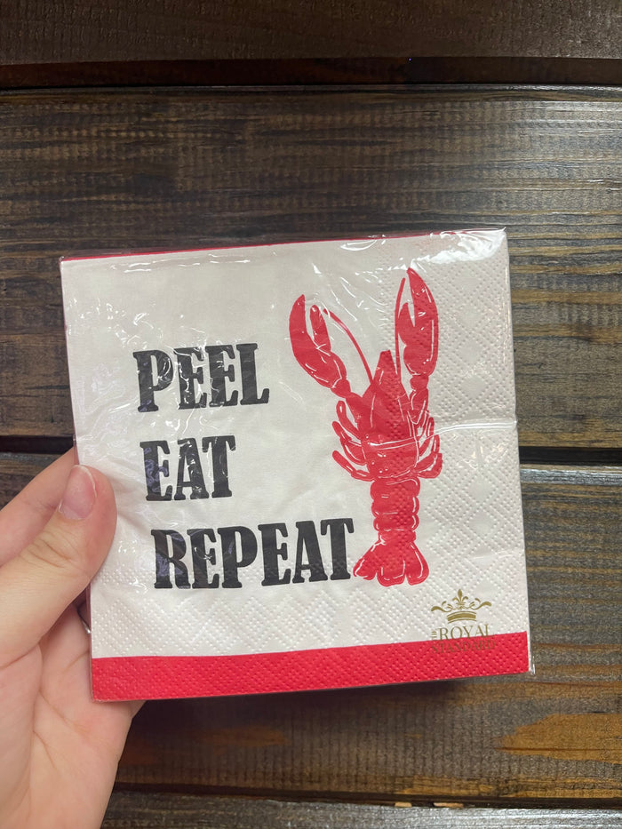 Cocktail Napkins- "Peel Eat Repeat"