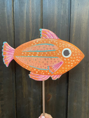 Round Top Collection- "Fish; Orange & Pink" Yard Displays