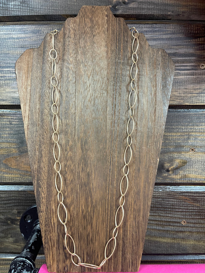 Tara Long Chain Necklace- Gold