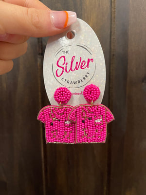 Sugar Crush Earrings- "RN; Pink Scrubs"