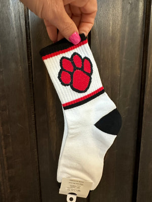 Tall Socks- "Cougar Paw Lines"