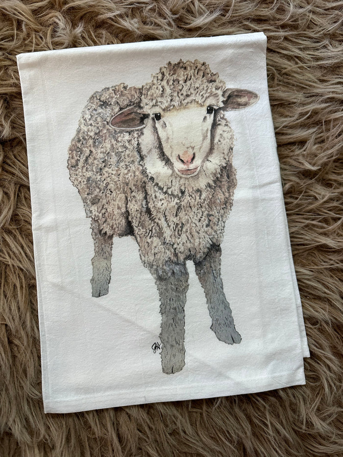Kitchen Towels- "Sheep" JWord
